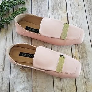 Sergio Rossi Leather Pink Sr1 Loafers